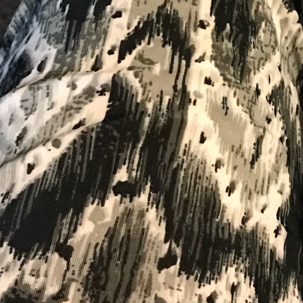 Abstract Black & White Print Palazzo Pants - Picture 7 of 7